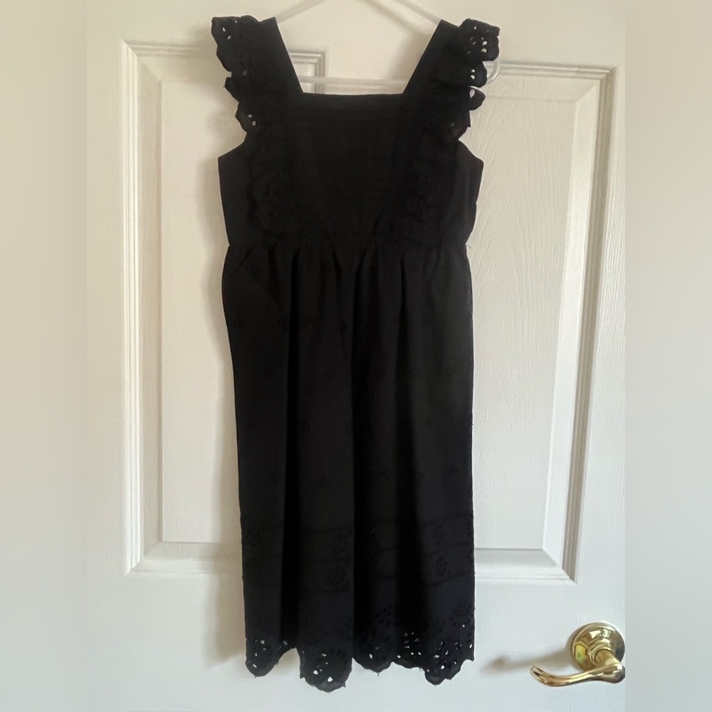 Mayoral Black Eyelet Lace Romper